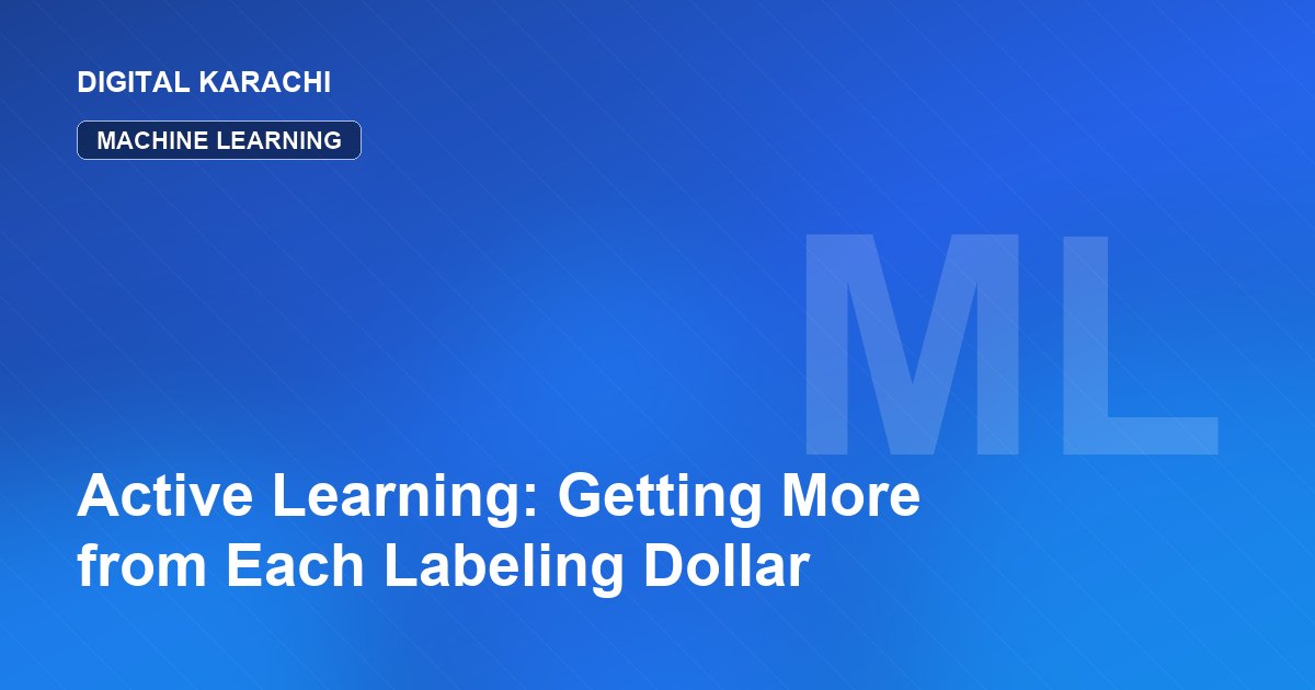Active Learning: Getting More from Each Labeling Dollar
