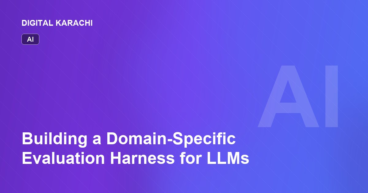 Building a Domain-Specific Evaluation Harness for LLMs